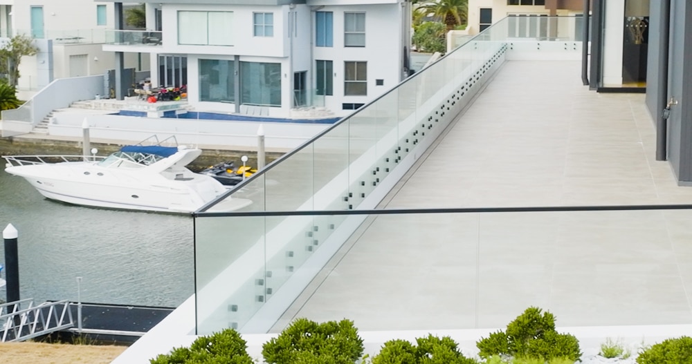 High-quality Glass Balustrades On The Balcony