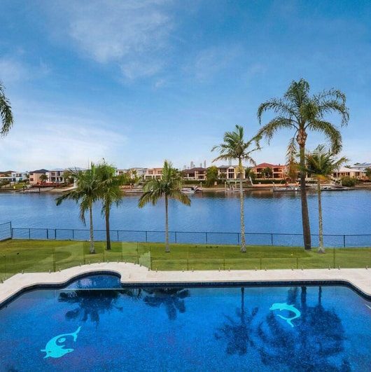 Pool With Frameless Glass Fencing at Brisbane river