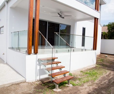 Custom Stairs On Residential House — Pool Fencing in Benowa, QLD
