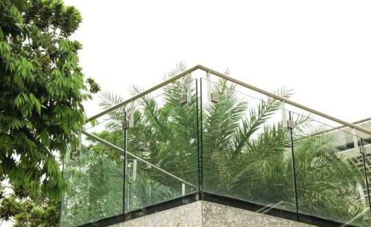Glass Railing Balustrade Modern Design For Balcony — Pool Fencing in Benowa, QLD