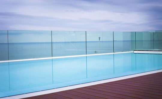 glass fence