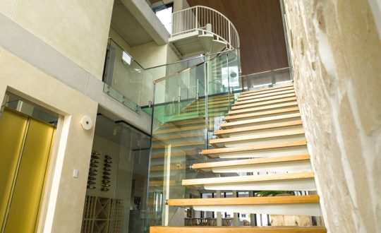 Stairs with Glass Balustrades